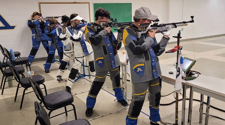Collegiate Rifle: Akron Rifle Team Delivers Personal Bests in Home Opener vs. No. 10 Memphis
